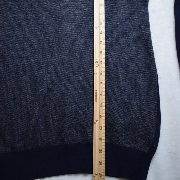 Filippo Riberti Mens Sz M Quarter Zip Knit Pullover Sweater Wool Cashmere Italy - Picture 12 of 13